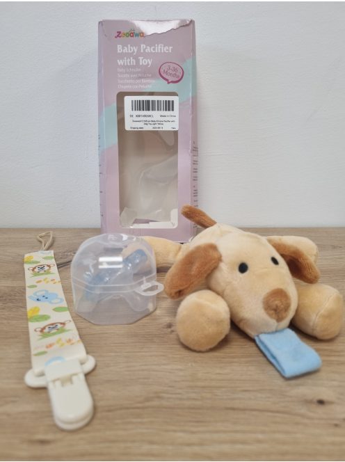 Zooawa plüss kutyás cumitartó cumival, OUTLET termék