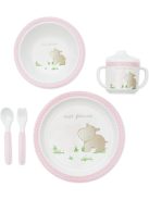 Bieco 5db-os gyermek étkészlet- víziló, OUTLET termék