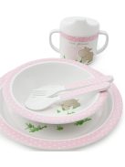 Bieco 5db-os gyermek étkészlet- víziló, OUTLET termék