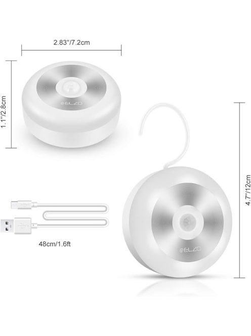 ELZO USB-s éjjeli fény akasztóval, OUTLET termék