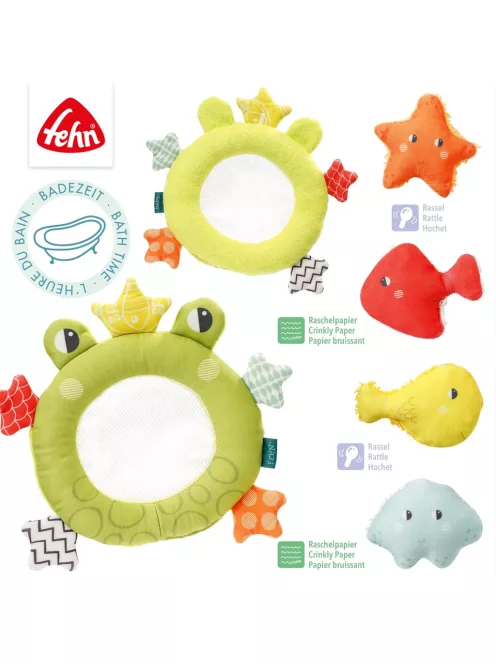 Fehn hálós fürdető játék-békás, OUTLET termék