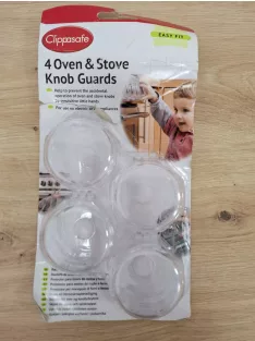   Clippasafe 4 db biztonsági kupak gáztűzhelyhez, OUTLET termék