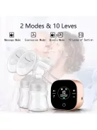 Bebebao újratölthető elektromos dupla mellszívó, OUTLET termék