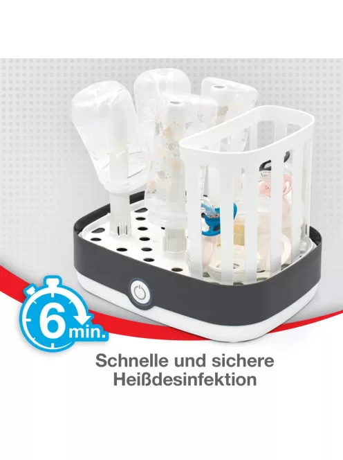 NUK Vario Express elektromos gőzsterilizáló akár 6 cumisüveghez. OUTLET termék