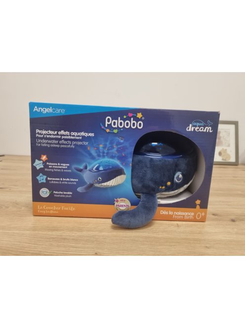 Pabobo Angelcare Aqua Dream Bálna projektor és éjjeli fény, OUTLET termék