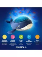 Pabobo Angelcare Aqua Dream Bálna projektor és éjjeli fény, OUTLET termék