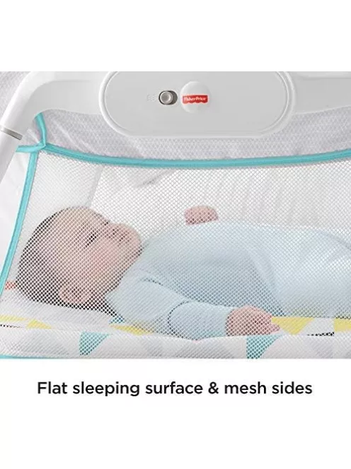 Fisher-Price hordozható hálós rezgő babaöböl, OUTLET termék