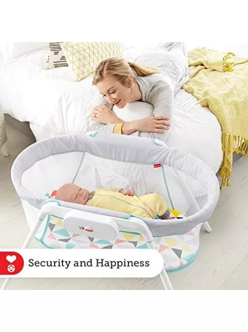 Fisher-Price hordozható hálós rezgő babaöböl, OUTLET termék