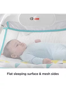   Fisher-Price hordozható hálós rezgő babaöböl, OUTLET termék