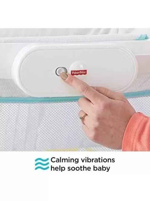 Fisher-Price hordozható hálós rezgő babaöböl, OUTLET termék