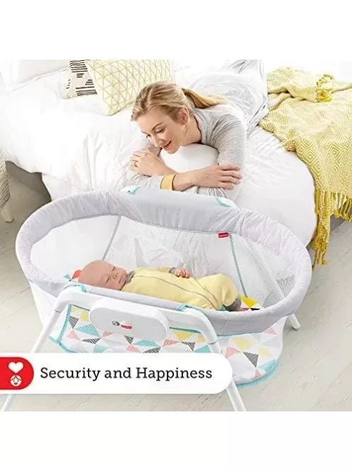 Fisher-Price hordozható hálós rezgő babaöböl, OUTLET termék