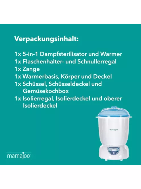 Mamajoo 5 az 1-ben digitális sterilizáló és szárítő, OUTLET termék
