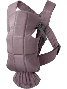 BABYBJÖRN Mini Soft hordozó- sötét lila, Outlet termék