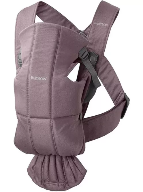BABYBJÖRN Mini Soft hordozó- sötét lila, Outlet termék