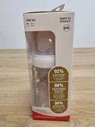 Nuk Nature Sense hőérzékelős üveg cumisüveg, 240 ml, OUTLET termék