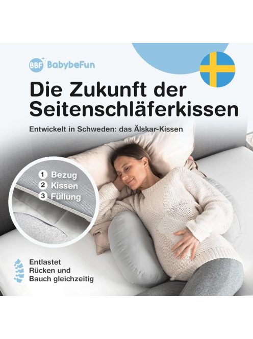 BabybeFun kompakt hátfájás elleni terhességi párna, OUTLET termék