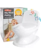 Nuby gyerek wc valódi öblítési hanggal-fehér OUTLET termék