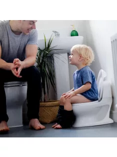   Nuby gyerek wc valódi öblítési hanggal-fehér OUTLET termék
