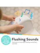 Nuby gyerek wc valódi öblítési hanggal-fehér OUTLET termék