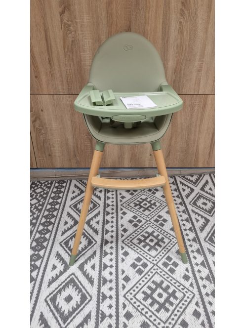 Kinderkraft FINI 2 baba etetőszék, 2 az 1-ben zöld. OUTLET termék