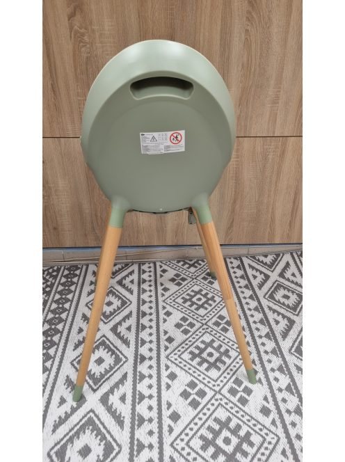 Kinderkraft FINI 2 baba etetőszék, 2 az 1-ben zöld. OUTLET termék