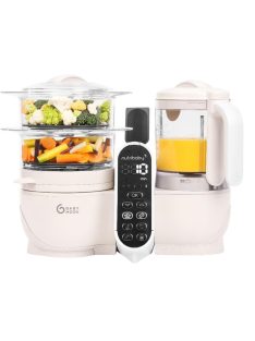   Babymoov Nutribaby Plus turmix és páróló bébiétel-készítő - fehér, OUTLET termék