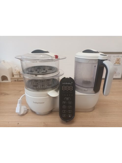 Babymoov Nutribaby Plus turmix és páróló bébiétel-készítő - fehér, OUTLET termék