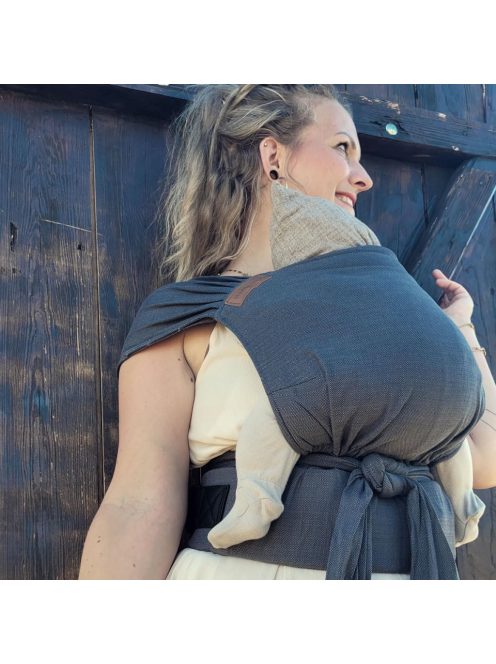 Hoppediz Hop-Tye Advanced babahordozó - szürke, OUTLET termék