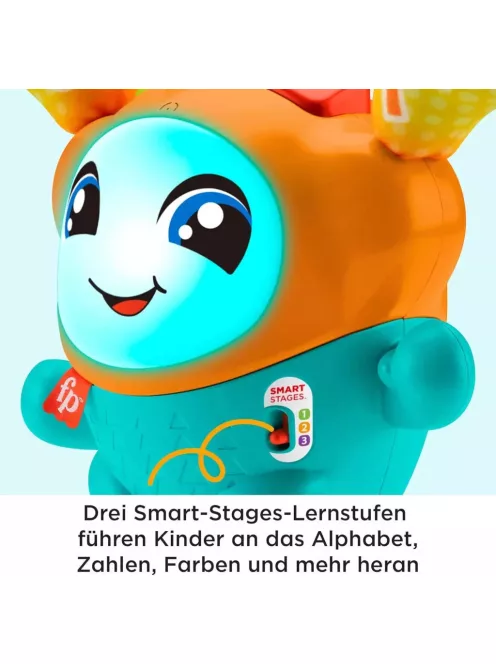 Fisher-Price DJ Hüpfi interaktív NÉMET nyelvű játék, OUTLET termék