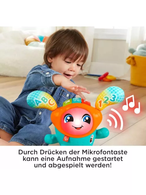 Fisher-Price DJ Hüpfi interaktív NÉMET nyelvű játék, OUTLET termék