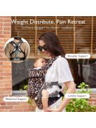 Momcozy babahordozó-leopárd, OUTLET termék