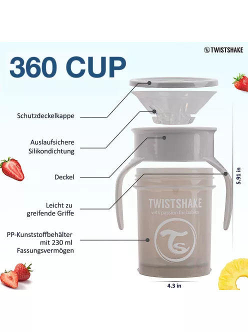 Twistshake 4 db-os itatópohár szett, OUTLET termék