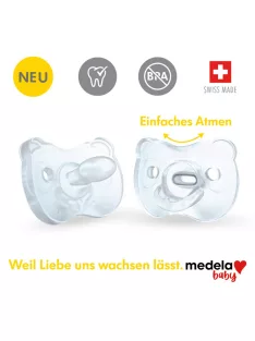   Medela Baby puha szilikoncumi 6-18 hó, 2 db-os, OUTLET termék.