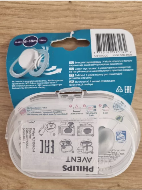 Philips Avent ultra air cumi 6-18 hó- 2 db-os csomag - Outlet termék