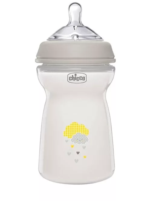 Chicco Natural Feeling cumisüveg, 330ml, 6 hó+, OUTLET termék
