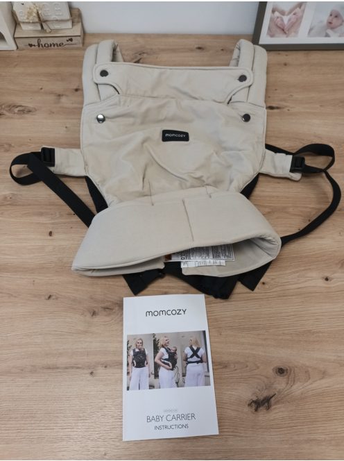 Momcozy babahordozó bézs. OUTLET termék.