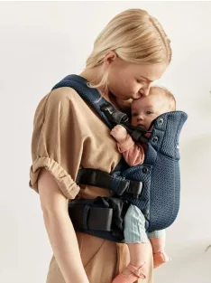   BabyBjörn Harmony 3D hálós babahordozó - sötétkék, OUTLET termék