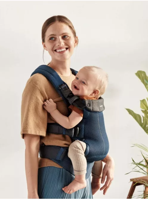 BabyBjörn Harmony 3D hálós babahordozó - sötétkék, OUTLET termék