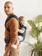 BabyBjörn Harmony 3D hálós babahordozó - sötétkék, OUTLET termék