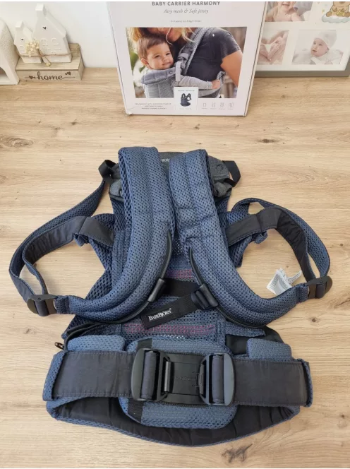 BabyBjörn Harmony 3D hálós babahordozó - sötétkék, OUTLET termék