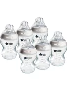 Tommee Tippee Natural Start anti-colic cumisüveg szett 0+ 6x260ml, OUTLET termék