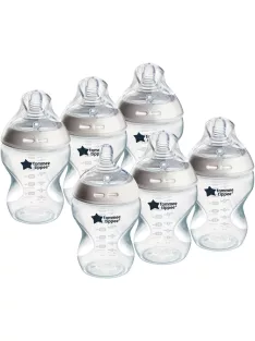   Tommee Tippee Natural Start anti-colic cumisüveg szett 0+ 6x260ml, OUTLET termék