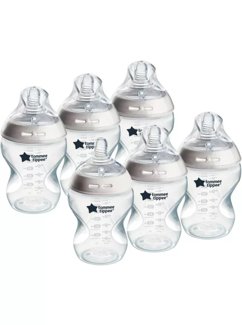 Tommee Tippee Natural Start anti-colic cumisüveg szett 0+ 6x260ml, OUTLET termék