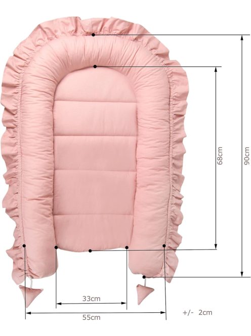 Totsy Baby 50x90cm-es babafészek-rózsaszín, OUTLET termék