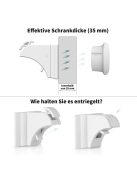 Norjews mágneses szekrényzár, 20 zár + 2 kulcs, OUTLET termék