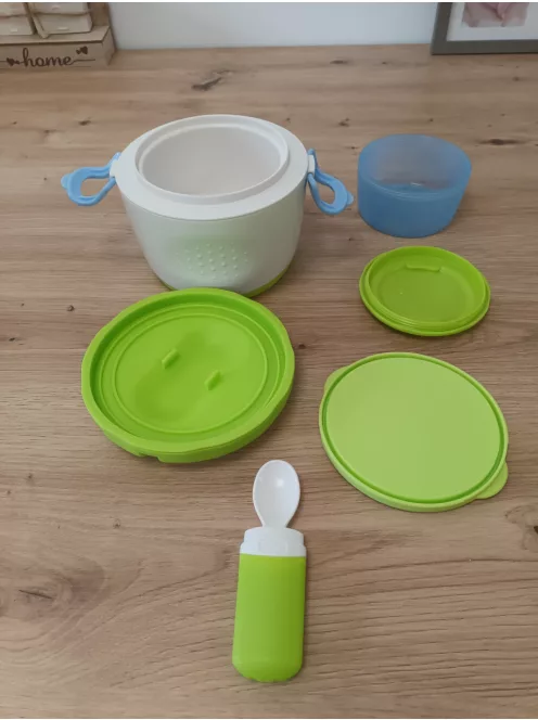 Chicco System Easy Meal hűtartó bébiétel tároló kanállal, OUTLET termék