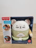 Fisher-Price meditáló egér plüss OLASZ nyelvű, OUTLET termék