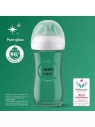 Philips Avent Natural Response üveg cumisüveg 240 ml 2 db-os csomag, 3 hótól  SCY933/02, OUTLET termék