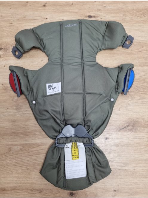 BabyBjörn babahordozó Mini, Comfy cotton-sötétzöld. OUTLET termék