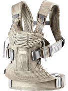 BabyBjörn One Air 3D Mesh babahordozó-szürke-bézs, OUTLET termék